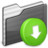 Drop Box Folder black Icon